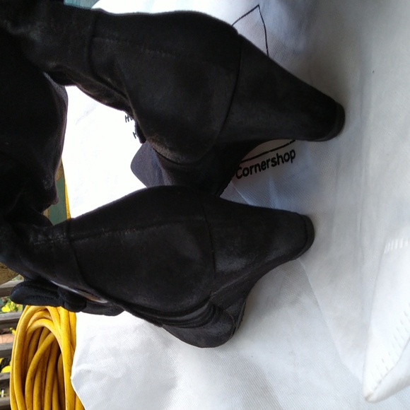 Call It Spring Black Wedge Boots - Picture 13 of 13